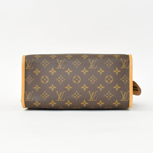 極美品 LOUIS VUITTON ルイヴィトン モノグラム ポパンクール オ ショルダーバッグ M40007 PVCコーティングキャンバス ブラウン 中古 4b010174