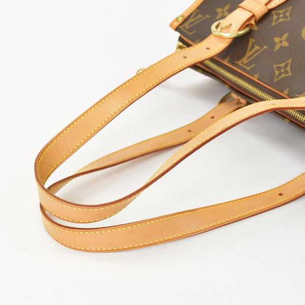 極美品 LOUIS VUITTON ルイヴィトン モノグラム ポパンクール オ ショルダーバッグ M40007 PVCコーティングキャンバス ブラウン 中古 4b010174