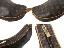 Load image into Gallery viewer, 極美品 LOUIS VUITTON ルイヴィトン モノグラム クロワッサン PM ハンドバッグ M51510 ブラウン ワンショルダー ロゴ 中古 4b001020