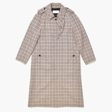 画像をギャラリービューアに読み込む, 新品同様品 CELINE セリーヌ プリンス オブ ウェールズ トレンチコート 2M382330D チェック コットン ウール ナイロン サイズ36 中古 4b010216