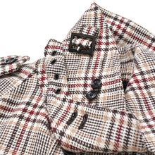 画像をギャラリービューアに読み込む, 新品同様品 CELINE セリーヌ プリンス オブ ウェールズ トレンチコート 2M382330D チェック コットン ウール ナイロン サイズ36 中古 4b010216