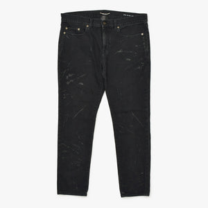 Saint Laurent Paris スキニーデニムパンツ Skinny Denim Pants コットン ブラック サイズ32 美品 中古 4b010238