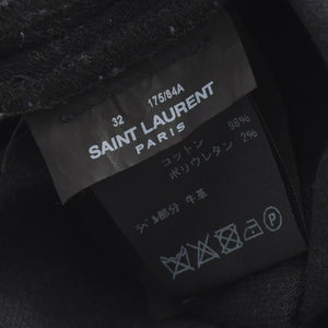 Saint Laurent Paris スキニーデニムパンツ Skinny Denim Pants コットン ブラック サイズ32 美品 中古 4b010238