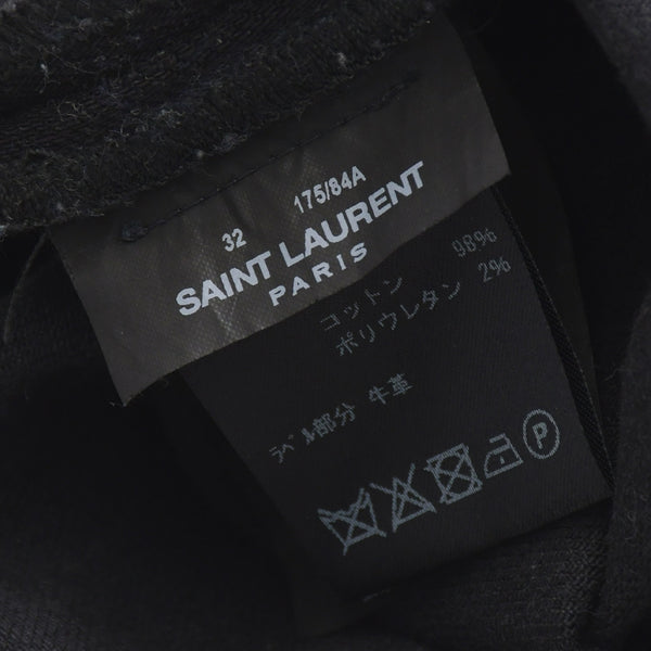Saint Laurent Paris スキニーデニムパンツ Skinny Denim Pants コットン ブラック サイズ32 美品 中古 4b010238