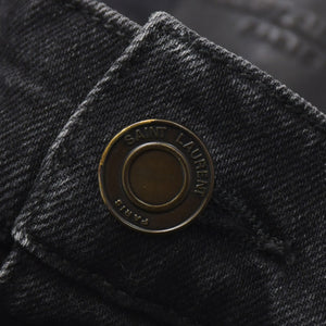 Saint Laurent Paris スキニーデニムパンツ Skinny Denim Pants コットン ブラック サイズ32 美品 中古 4b010238