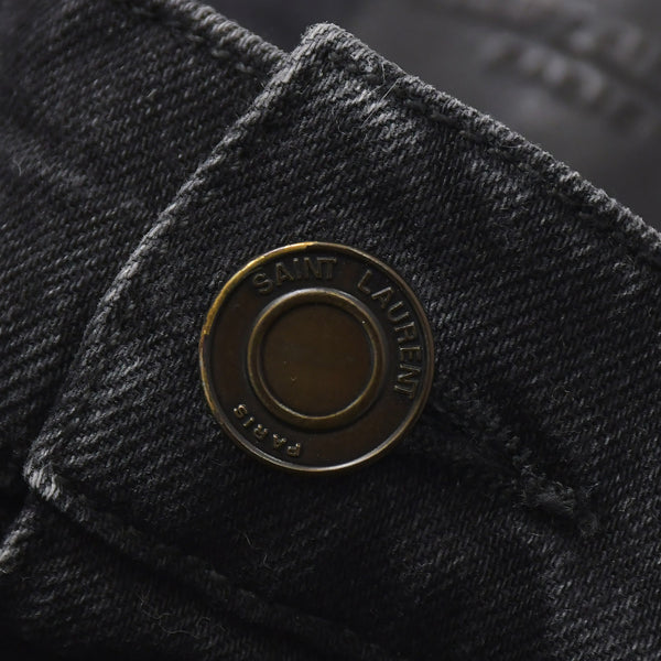 Saint Laurent Paris スキニーデニムパンツ Skinny Denim Pants コットン ブラック サイズ32 美品 中古 4b010238