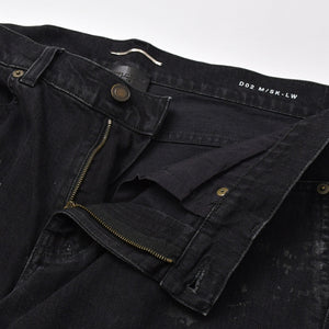 Saint Laurent Paris スキニーデニムパンツ Skinny Denim Pants コットン ブラック サイズ32 美品 中古 4b010238