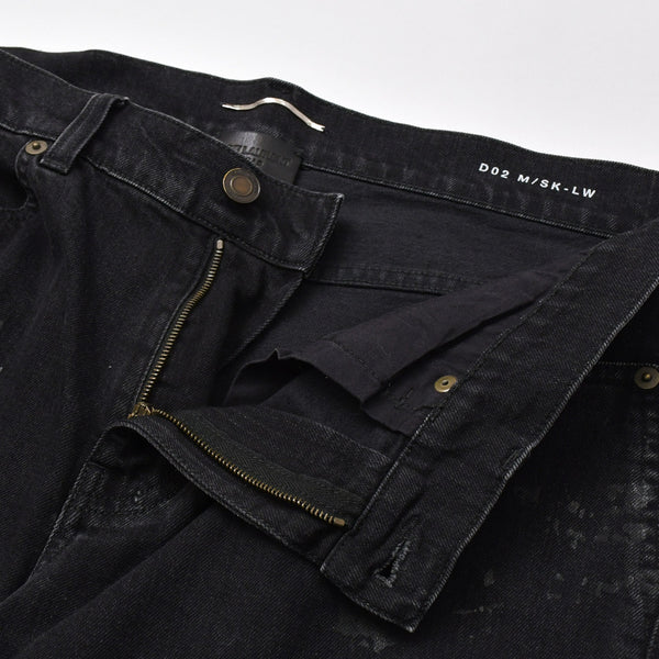 Saint Laurent Paris スキニーデニムパンツ Skinny Denim Pants コットン ブラック サイズ32 美品 中古 4b010238