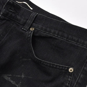 Saint Laurent Paris スキニーデニムパンツ Skinny Denim Pants コットン ブラック サイズ32 美品 中古 4b010238