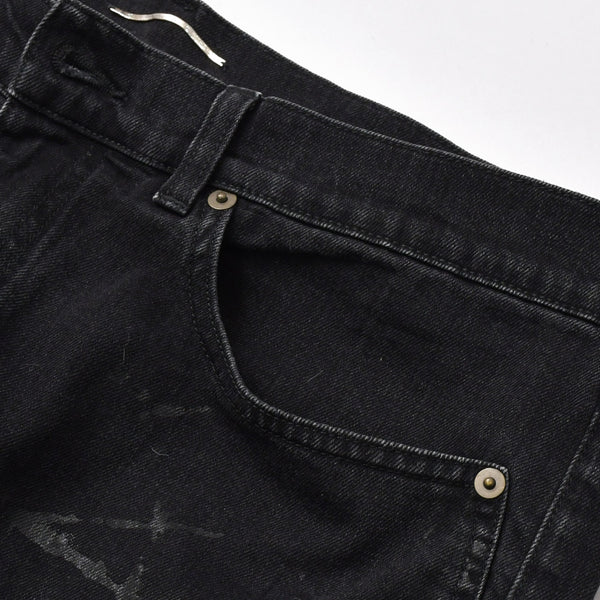 Saint Laurent Paris スキニーデニムパンツ Skinny Denim Pants コットン ブラック サイズ32 美品 中古 4b010238