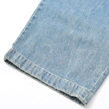 画像をギャラリービューアに読み込む, LOEWE ロエベ ハイウエスト ベルテッド ワイド デニムパンツ H2292499IB インディゴ ブルー コットン 美品 中古 4b010250