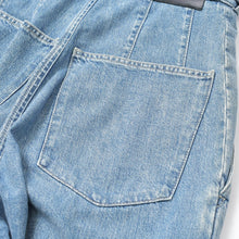 画像をギャラリービューアに読み込む, LOEWE ロエベ ハイウエスト ベルテッド ワイド デニムパンツ H2292499IB インディゴ ブルー コットン 美品 中古 4b010250