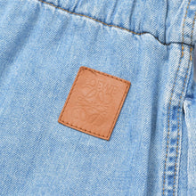 画像をギャラリービューアに読み込む, 極美品 LOEWE ロエベ ベルト ワイド デニム パンツ スカイ ブルー コットン イタリア製 サイズ 32 H526Y04W08 中古 4b010252