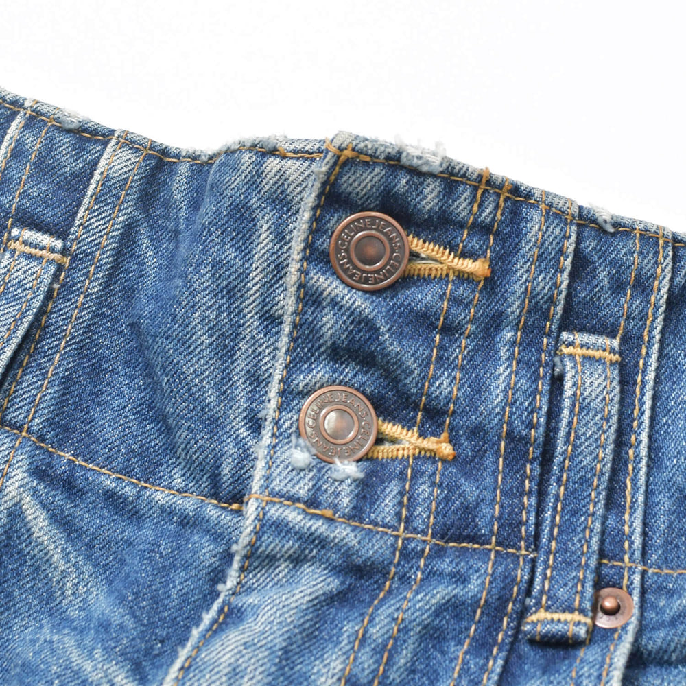 CELINE Jumbo High Waist Wide Denim Pants Women's Jeans 25 Indigo Blue Good Condition Used 4b010253