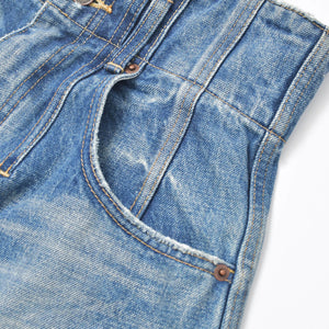 CELINE セリーヌ ジャンボ ハイウエスト ワイドデニムパンツ レディース ジーンズ 25 インディゴブルー 美品 中古4b010253