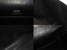 Load image into Gallery viewer, HERMES エルメス □H刻印 ハンドバッグ ポシェットケリー ブラック エヴァーグレイン ルテニウム金具 中古 4b001031