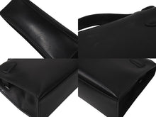 Load image into Gallery viewer, HERMES エルメス □H刻印 ハンドバッグ ポシェットケリー ブラック エヴァーグレイン ルテニウム金具 中古 4b001031