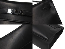 Load image into Gallery viewer, HERMES エルメス □H刻印 ハンドバッグ ポシェットケリー ブラック エヴァーグレイン ルテニウム金具 中古 4b001031