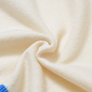 CHANEL CHANEL Logo Cardigan P61427K46799 Series 0 White Blue Cashmere Size 36 Good Condition Used 4b010311