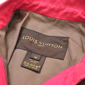 LOUIS VUITTON ルイヴィトン ジャケット アウター コットン フランス製 ブラウン ピンク サイズ38 美品 中古 4b010330
