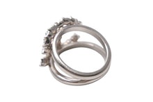 Load image into Gallery viewer, 極美品 CHANEL シャネル ココマーク リング 指輪 重量約5.3g D20K刻印 サイズ11.5号 メタル ラインストーン シルバー クリア 中古 4b001046