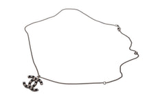 Load image into Gallery viewer, 極美品 CHANEL シャネル ココマーク ネックレス 重量約11.5g 06C刻印 全長約60cm メタル ラインストーン カラーストーン シルバー 中古 4b001048