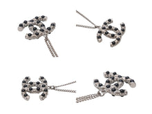 Load image into Gallery viewer, 極美品 CHANEL シャネル ココマーク ネックレス 重量約11.5g 06C刻印 全長約60cm メタル ラインストーン カラーストーン シルバー 中古 4b001048