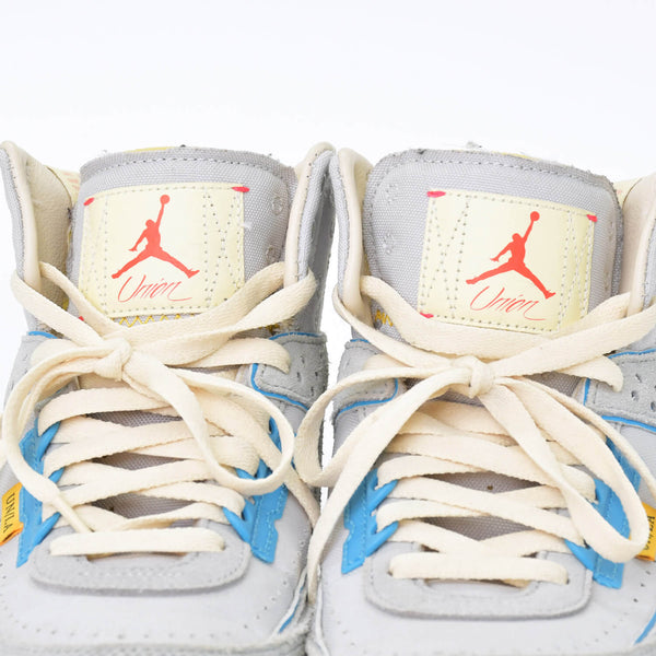 極美品 NIKE×UNION ナイキ×ユニオン AIR JORDAN2 RETORO スニーカー DN3802-001 グレー レザー スウェード サイズ JP24.5 US6.5 中古 4b010607