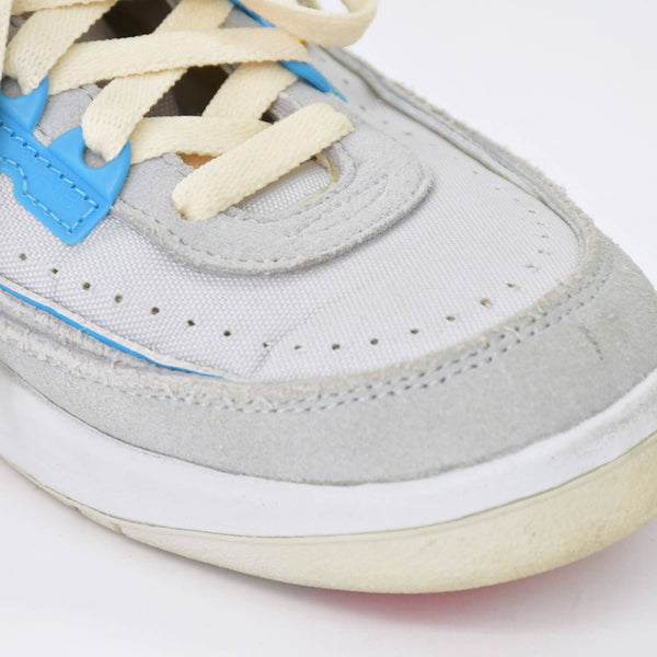 極美品 NIKE×UNION ナイキ×ユニオン AIR JORDAN2 RETORO スニーカー DN3802-001 グレー レザー スウェード サイズ JP24.5 US6.5 中古 4b010607