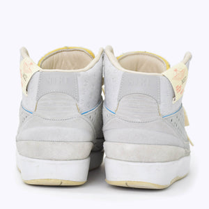 極美品 NIKE×UNION ナイキ×ユニオン AIR JORDAN2 RETORO スニーカー DN3802-001 グレー レザー スウェード サイズ JP24.5 US6.5 中古 4b010607