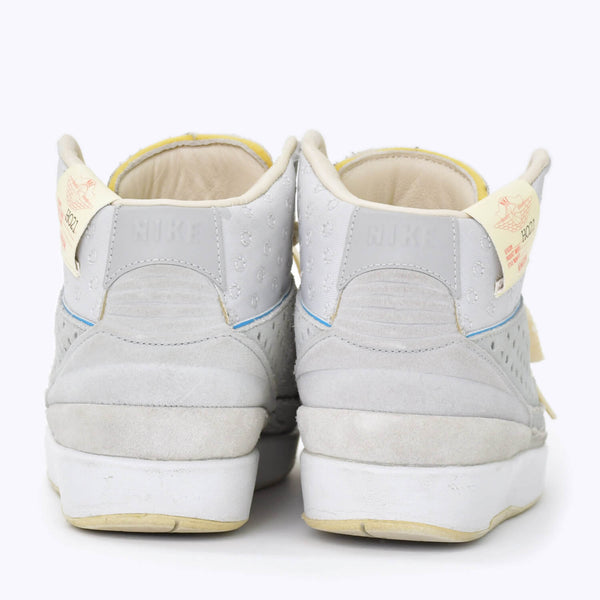 極美品 NIKE×UNION ナイキ×ユニオン AIR JORDAN2 RETORO スニーカー DN3802-001 グレー レザー スウェード サイズ JP24.5 US6.5 中古 4b010607