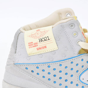 極美品 NIKE×UNION ナイキ×ユニオン AIR JORDAN2 RETORO スニーカー DN3802-001 グレー レザー スウェード サイズ JP24.5 US6.5 中古 4b010607