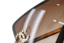 Load image into Gallery viewer, CHANEL シャネル リムレス サングラス 4092-B c.125/13 サイズ62□15 120 ココマーク ラインストーン ブラウン ゴールド 良品 中古 4b001062