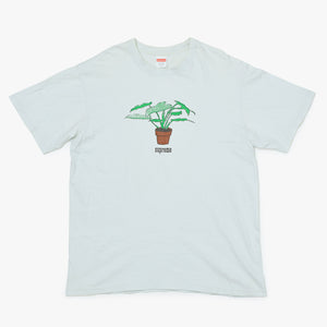 SUPREME シュプリーム tシャツ 17FW Plant Tee プラント 青 ブルー サイズL 良品 中古 4b010632