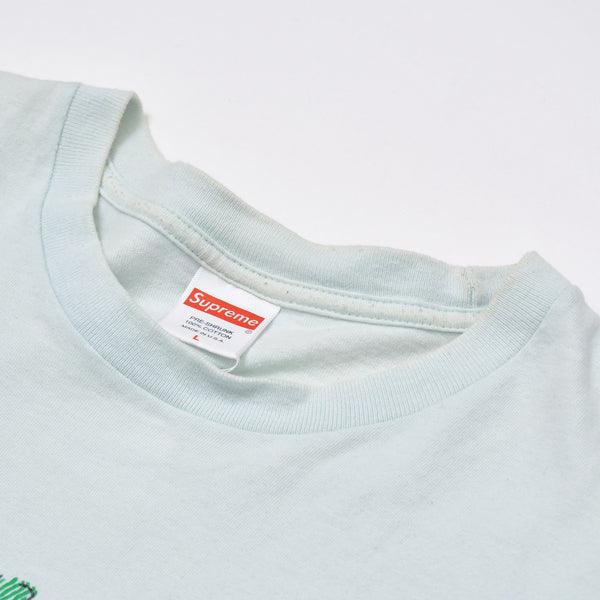 SUPREME シュプリーム tシャツ 17FW Plant Tee プラント 青 ブルー サイズL 良品 中古 4b010632