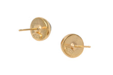 Load image into Gallery viewer, 極美品 CHANEL シャネル ココマーク ピアス 重量約2.4g d66刻印 メタル ラインストーン GD ゴールド クリア 両耳用 中古 4b001064