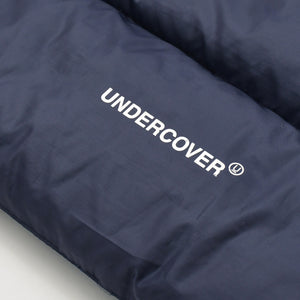 UNDERCOVER アンダーカバー アーカイブ レザースリーブ ダウンジャケット ネイビー ホワイト サイズ3 美品 中古 4b010648
