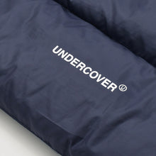 画像をギャラリービューアに読み込む, UNDERCOVER アンダーカバー アーカイブ レザースリーブ ダウンジャケット ネイビー ホワイト サイズ3 美品 中古 4b010648