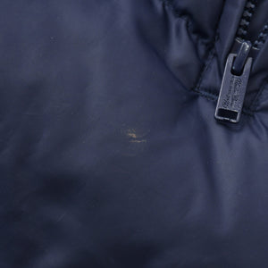 UNDERCOVER アンダーカバー アーカイブ レザースリーブ ダウンジャケット ネイビー ホワイト サイズ3 美品 中古 4b010648