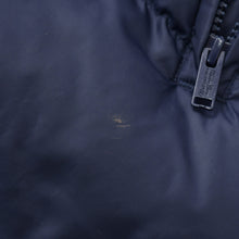 画像をギャラリービューアに読み込む, UNDERCOVER アンダーカバー アーカイブ レザースリーブ ダウンジャケット ネイビー ホワイト サイズ3 美品 中古 4b010648