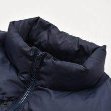 画像をギャラリービューアに読み込む, UNDERCOVER アンダーカバー アーカイブ レザースリーブ ダウンジャケット ネイビー ホワイト サイズ3 美品 中古 4b010648
