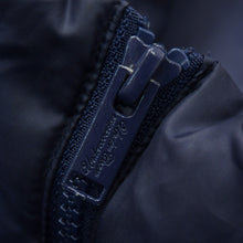 画像をギャラリービューアに読み込む, UNDERCOVER アンダーカバー アーカイブ レザースリーブ ダウンジャケット ネイビー ホワイト サイズ3 美品 中古 4b010648