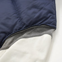 画像をギャラリービューアに読み込む, UNDERCOVER アンダーカバー アーカイブ レザースリーブ ダウンジャケット ネイビー ホワイト サイズ3 美品 中古 4b010648