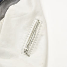 画像をギャラリービューアに読み込む, UNDERCOVER アンダーカバー アーカイブ レザースリーブ ダウンジャケット ネイビー ホワイト サイズ3 美品 中古 4b010648