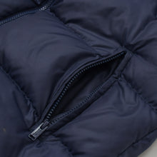 画像をギャラリービューアに読み込む, UNDERCOVER アンダーカバー アーカイブ レザースリーブ ダウンジャケット ネイビー ホワイト サイズ3 美品 中古 4b010648