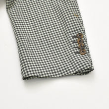 画像をギャラリービューアに読み込む, HERMES エルメス テーラードジャケット チェック アウター メンズ サイズ 52 ウール グリーン ブラウン 美品 中古 4a001074