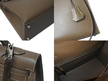 Load image into Gallery viewer, 極美品 HERMES エルメス ケリー35 ハンドバッグ □O刻 2011年 外縫い カーフスキン エトゥープ シルバー金具 中古 4b001082