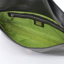 画像をギャラリービューアに読み込む, 極美品 FENDI フェンディ マンマバケット ワンショルダーバッグ 2470 26424 008 レザー ブラック グリーン シルバー金具 中古 4b010886