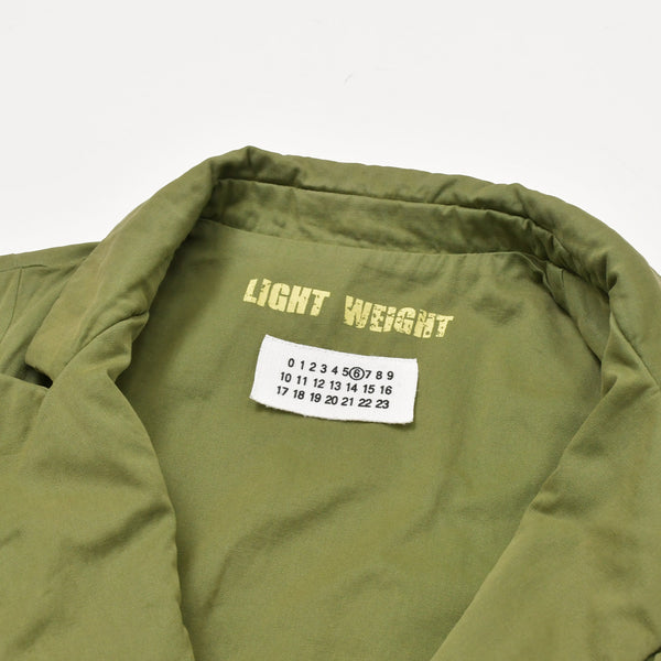Maison Margiela メゾンマルジェラ テーラードジャケット 932G02393147 カーキ コットン サイズ40 美品 中古 4b010913