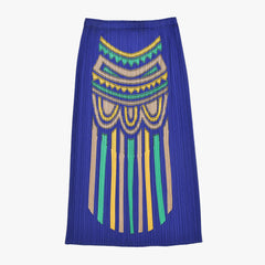 極美品 ISSEY MIYAKE イッセイミヤケ PLEATS PLEASE プリーツプリーズ スカート PP31-JG571 サイズ1 ブルー 中古 4b010919
